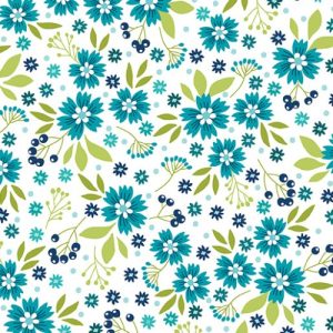 BX – 17101 – 24 – Aqua – Amoung The Wild flowersII
