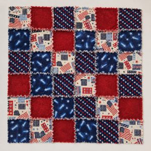 Stars & Stripes Patriotic Rag Quilt Kit