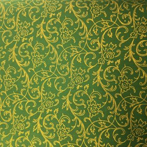 green with gold swirls item # 294