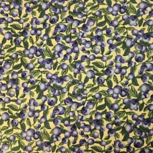 yellow with blue berries #B300-yellow