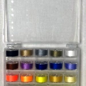 100% Polyester Prewound bobbins #15 25 bobbins
